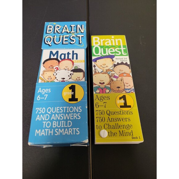Brain Quest Grade 1 Question and Answer Cards - Picture 1 of 9